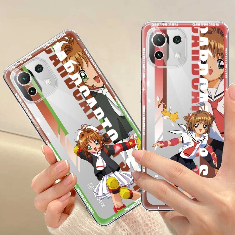 

For Xiaomi Mi 13 11 Lite POCO X3 NFC M5 12T Pro 11T 5G M5s 12X 10T 9T POCO M3 Note 10 F3 Cover Case Cardcaptor Sakura CCS Anime