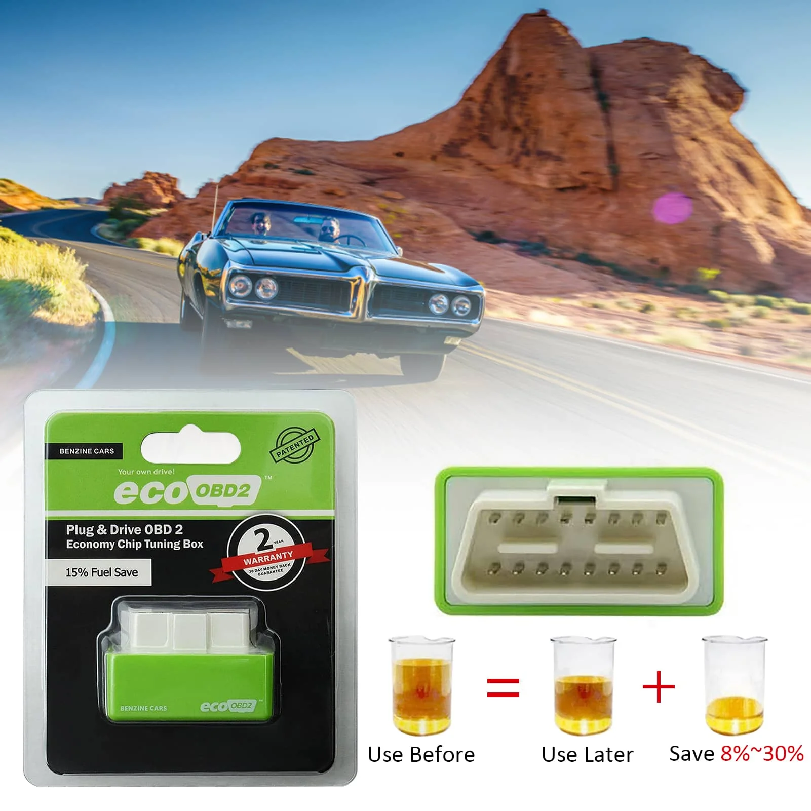 Eco OBD OBD2 Универсальный бензиновый экономичный топливный бокс чип устройство для
