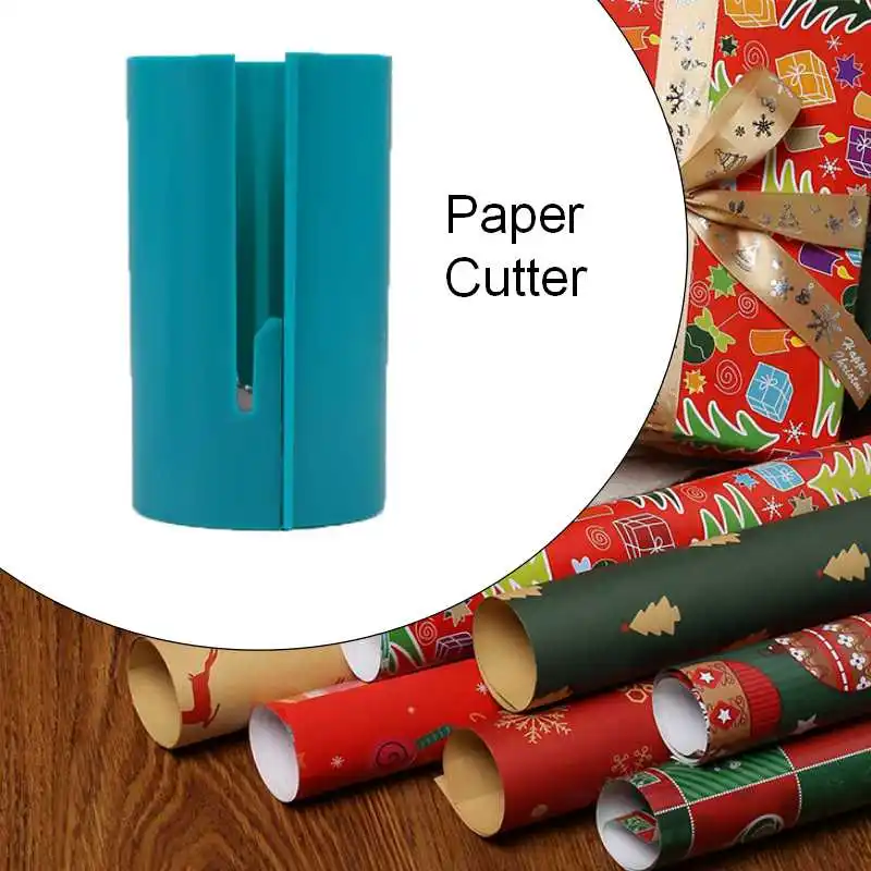 

Скользящий резак для оберточной бумаги рождественские режущие инструменты для упаковки подарков, инструмент для резки бумаги, разрезает и...