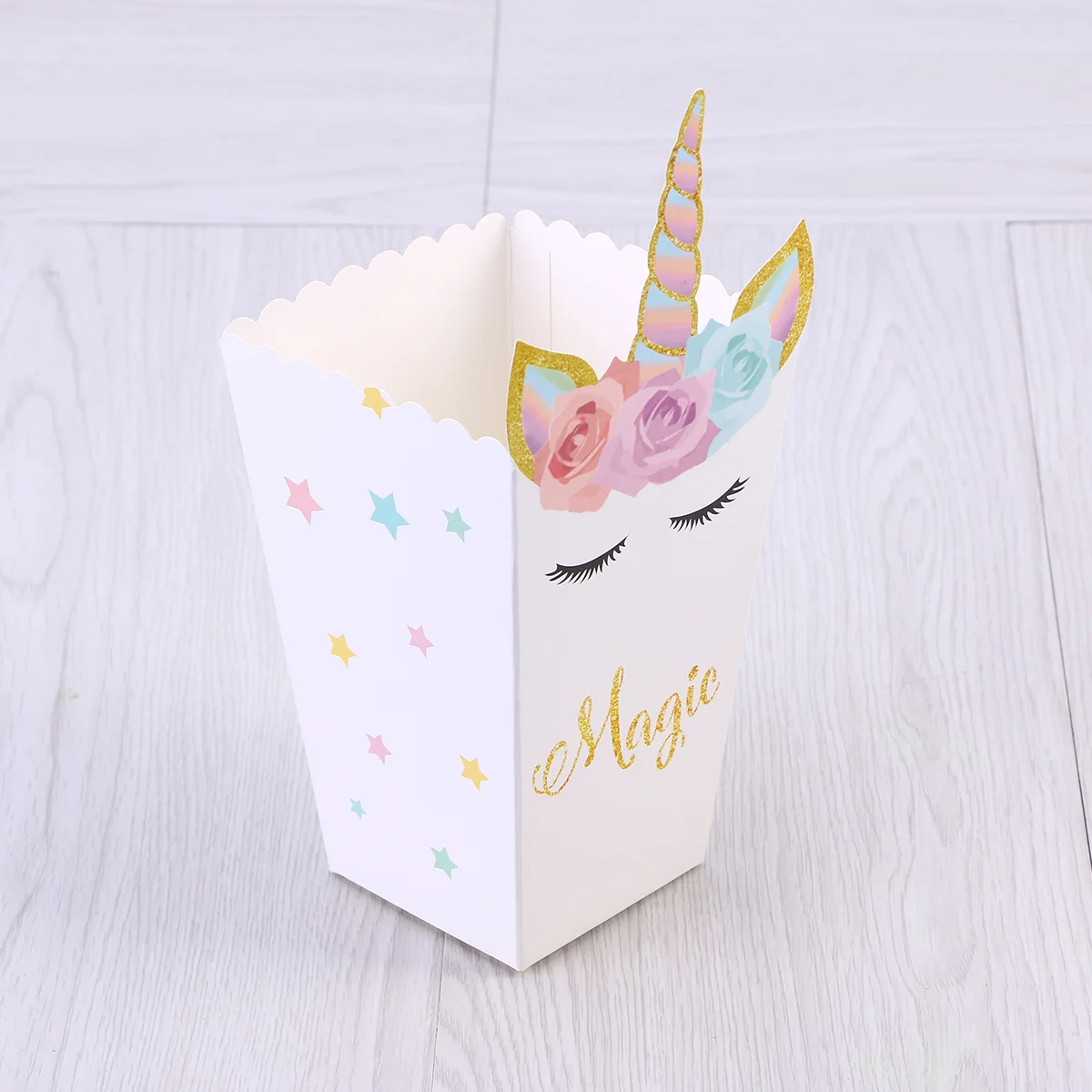 

Popcorn Party Box Boxes Candy Snack Container Favor Treat Decorations Paper Holders Pouches Movie Favors Holder Cookie Table