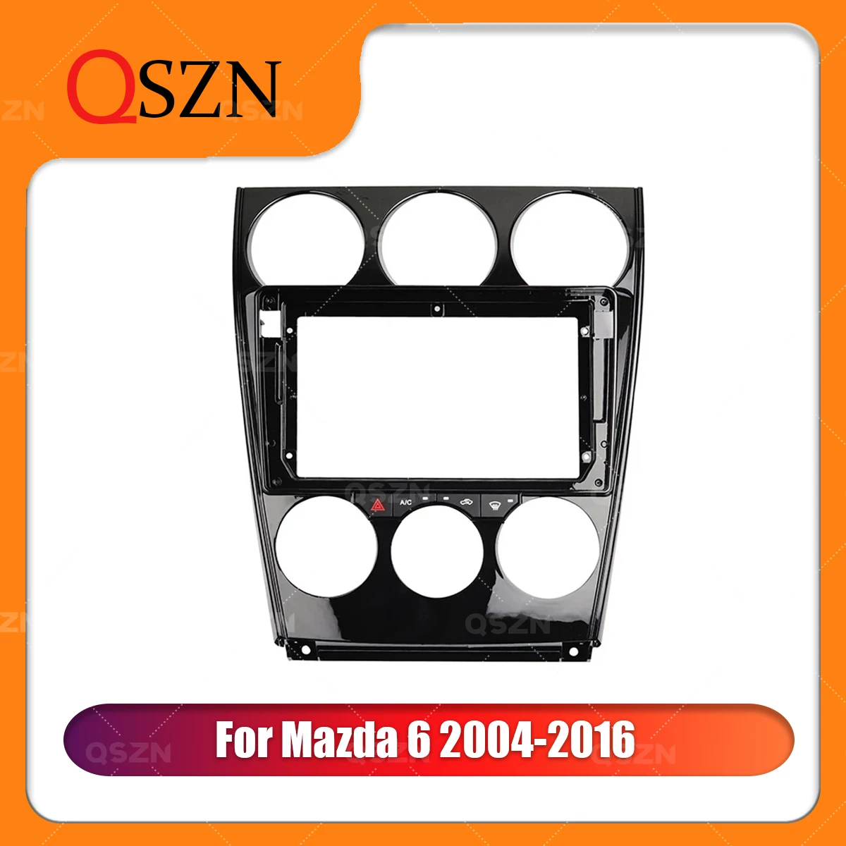 QSZN Car radio Fascias Panel For Mazda 6 2004-2015 9 inch Frame Audio Installation Dash Fitting Panel Kit Big Screen 2 Din