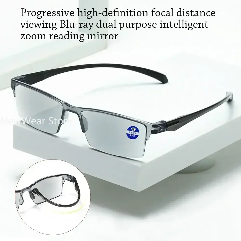 Умные очки для чтения с автоматическим зумом защитой от синего луча автофокусом