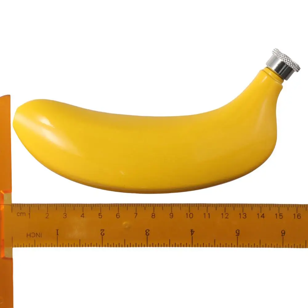 Бутылочка для виски 5 унций из нержавеющей стали с воронкой фляжка в форме банана