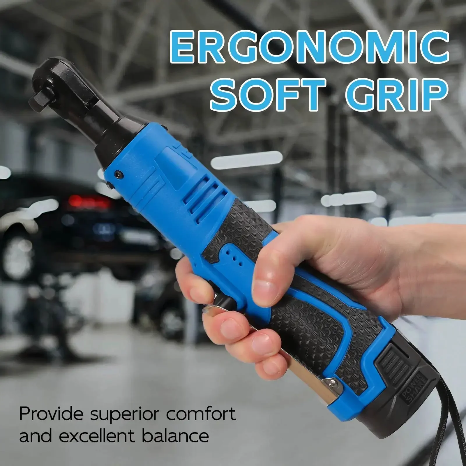 Аккумуляторный электрический гаечный ключ 18 в 3/8 нм