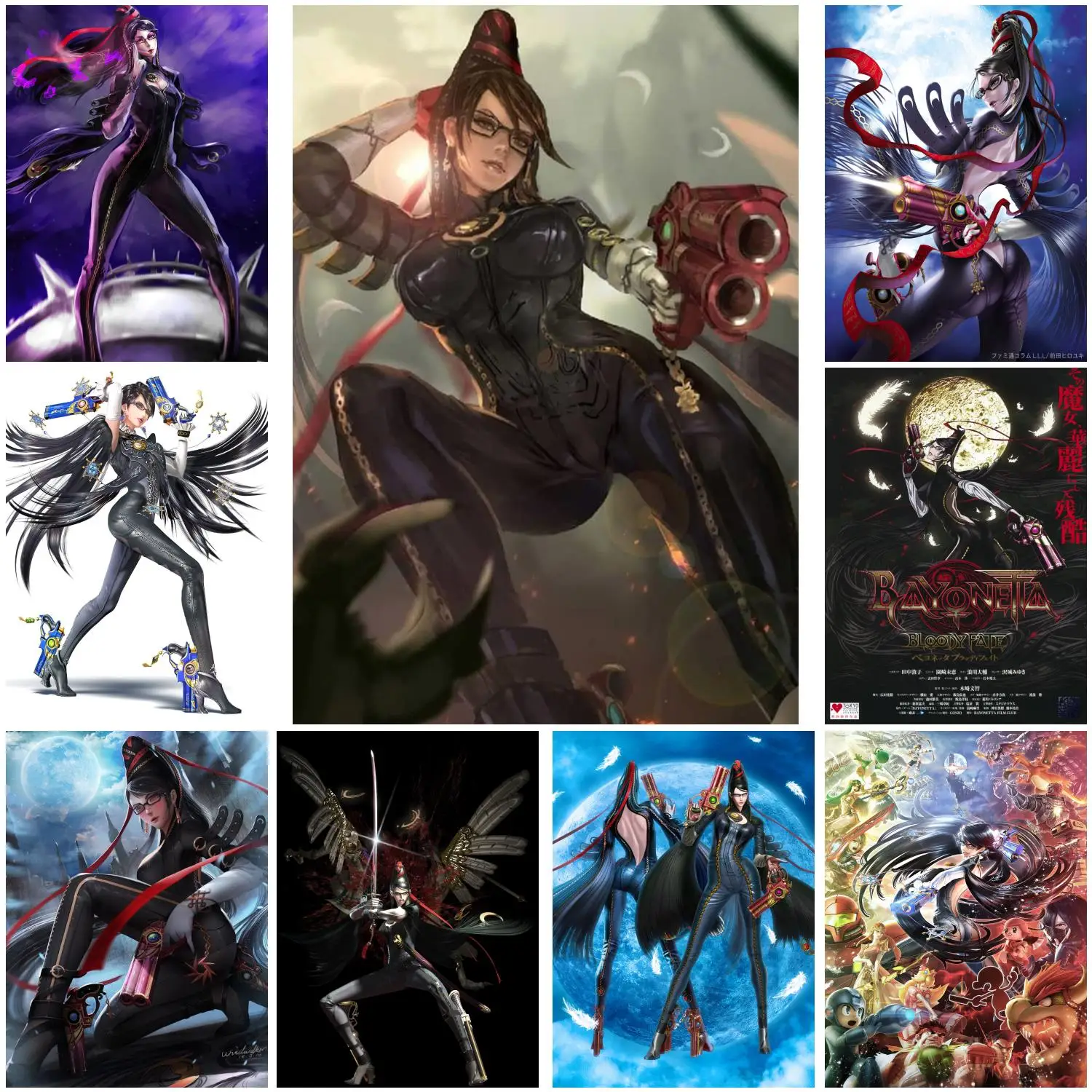 Игровой постер Bayonetta настенный художественный на холсте для современной семьи