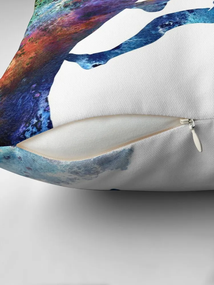 Мужская спортивная подушка для альпинизма акварельная