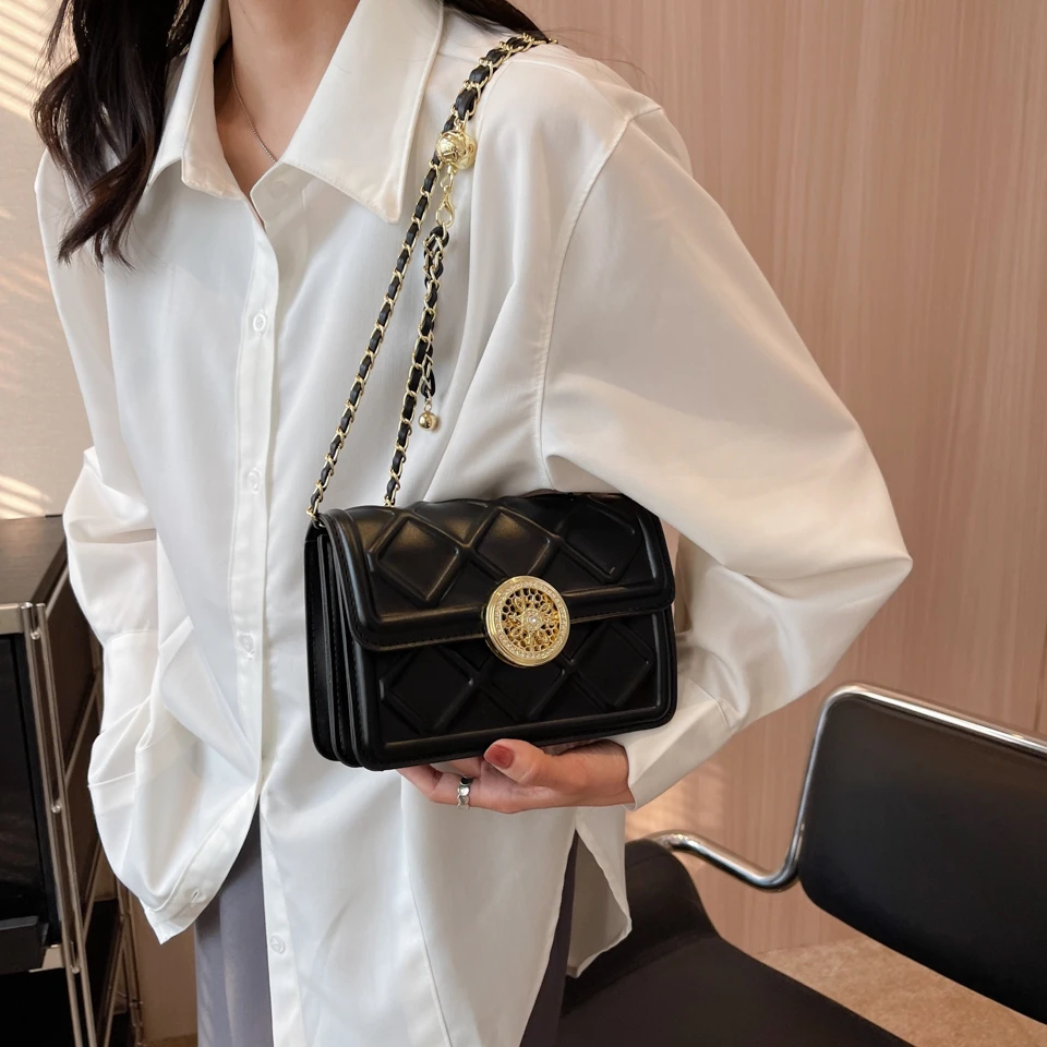 

Trendy New Rhombus Chain Shoulder Bag 2023 Popular Popular Office Women's Small Design Brand High Quality Messenger Bag M378