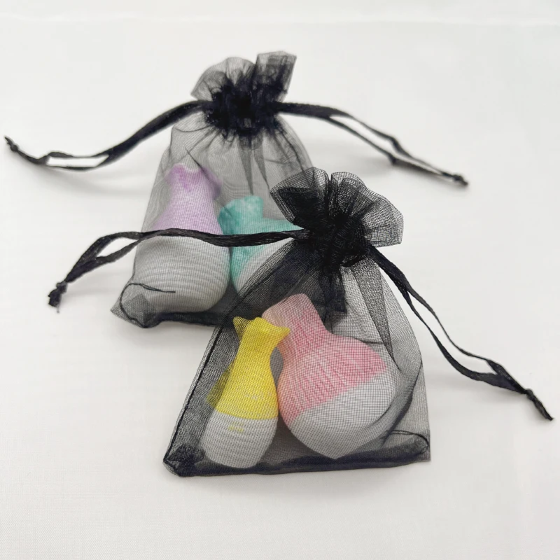 100 шт./партия подарочные пакеты из органзы на шнурке