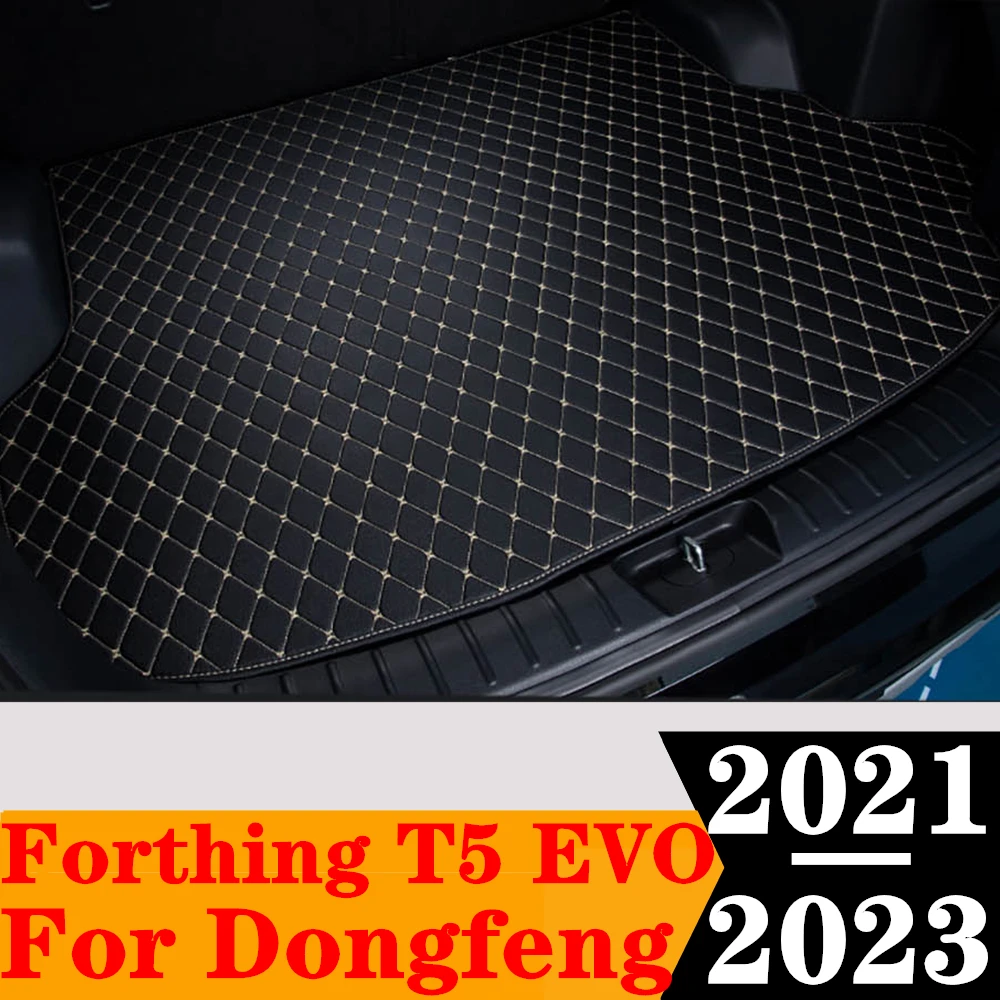 

Car Trunk Mat ALL Weather Tail Boot Luggage Pad Carpet Flat Side Rear Cargo Liner Cover For Dongfeng Forthing T5 EVO 21 22 23