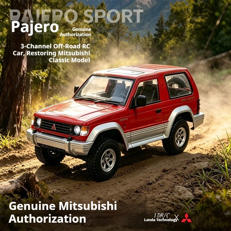 Фото Ldrc Landa Technology Rc Crawler Mitsubishi Pajero 1297, полноприводный внедорожный краулер, официально лицензированная модель автомобиля. №1