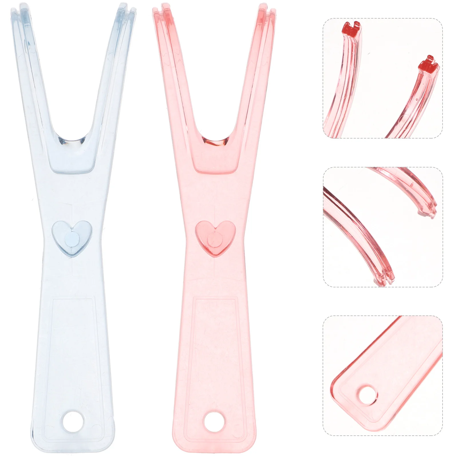 

2 Pcs Mint Floss Tooth Floss Holder Floss Picks Stick Plastic Floss Picks Access Floss Holder Flosser Floss Handle