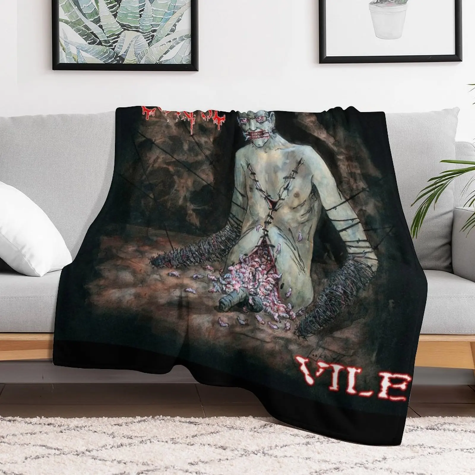 Новое одеяло Cannibal Corpse vile Throw рождественские подарки меховые одеяла