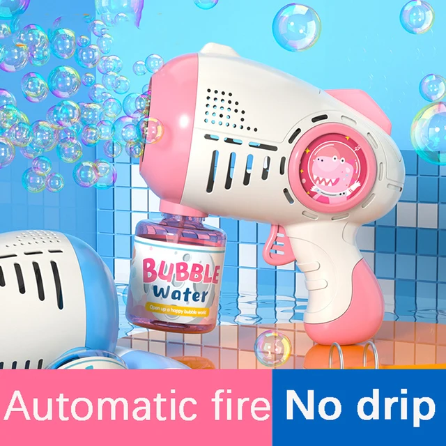 

2022 Bubble Machine for Children Automatic Bazooka Bubble Gun with Light Bubble Blower For Kids Soap Bubble Maker Outdoor Toys