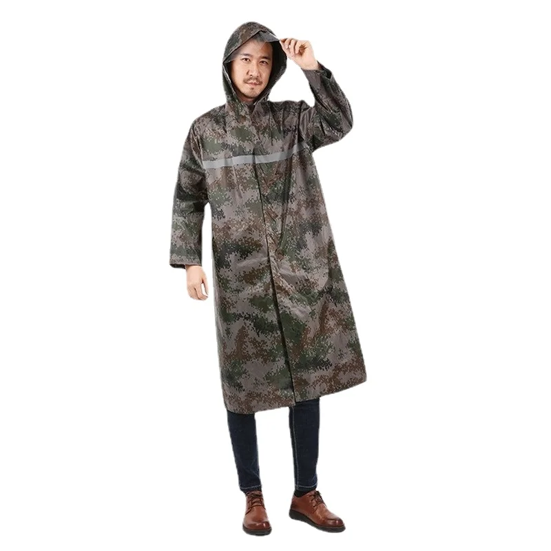 

Long Jacket Raincoat Waterproof Men Adults Fishing Lightweight Raincoat Unisex Camouflage Chubasquero Mujer Raincoat Men