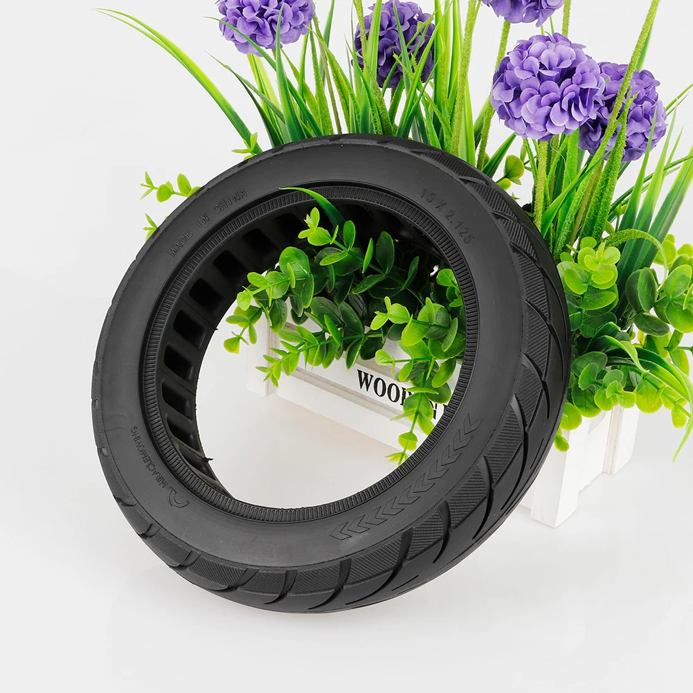 

Solid Tyre Tire Outdoor Sports Rubber Solid Wearproof 1 Pcs 10 Inch 10*2.125 1028g Accessories Black Replacements