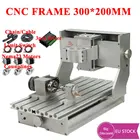 Рамка с ЧПУ 3020 с 4-осевым двигателем Nema23 для гравировального станка по дереву и металлу, фрезерный станок с концевым выключателем и драйверами двигателя TB6600