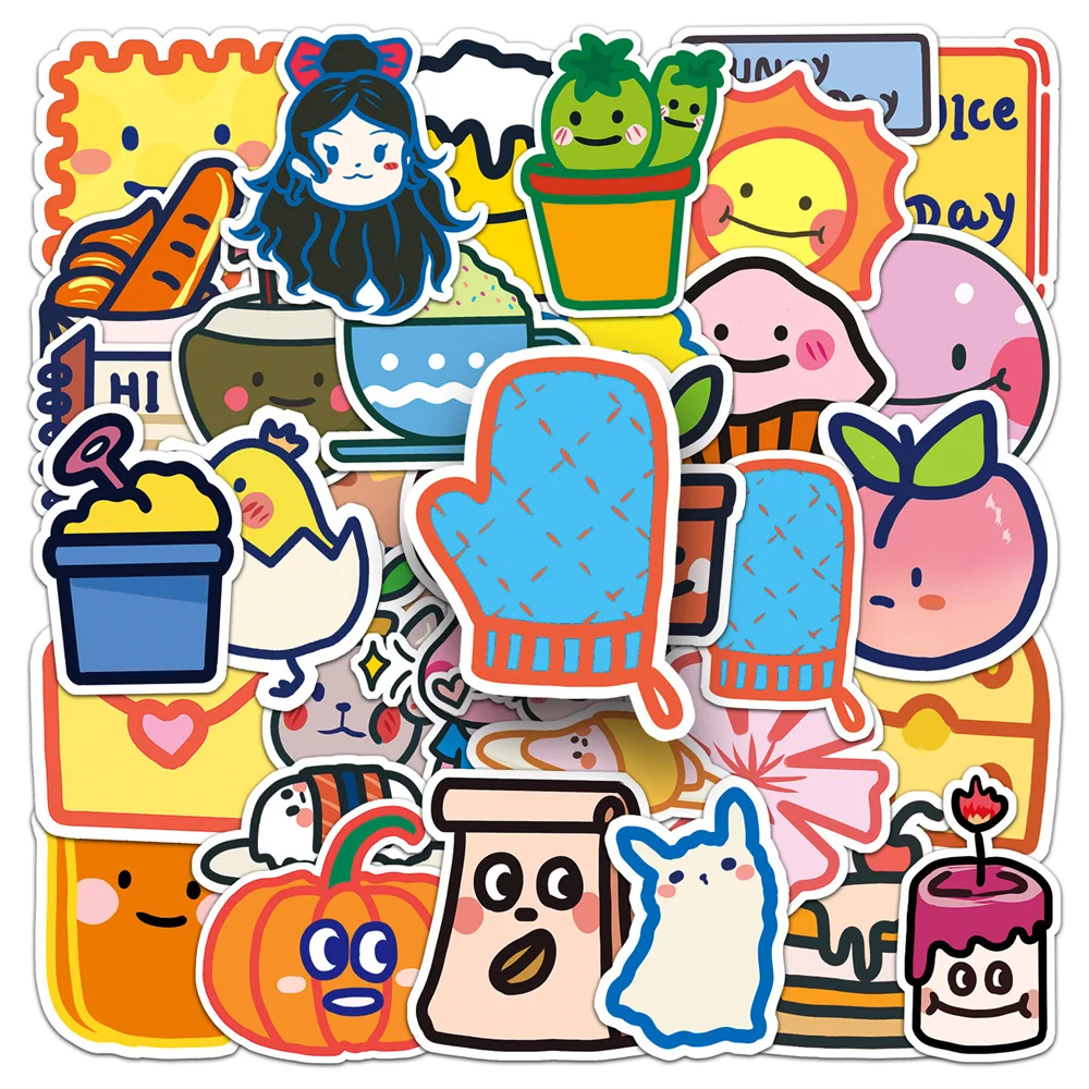 

10/30/50PCS New Cartoon Personality Creative Sticker Decoration Suitcase Table ChairGuitar Computer Waterproof Sticker Wholesale