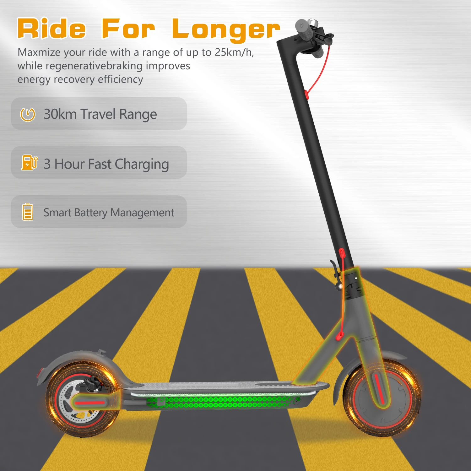 Электрический скутер H7 350 Вт складной для взрослых аккумулятор 36 в 8 5 Ач скорость