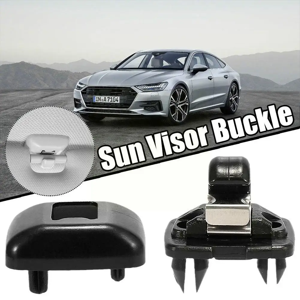 

2x Sun Visor Buckle,Inner Sun Visor Hook Clips Hanger Holder Buckle Bracket Retainer For Audi A1 A3 A5 Q3 Q5 8U0857562 8E08 S0F4
