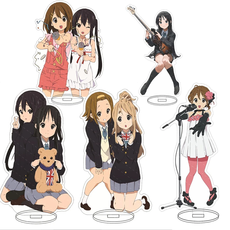

Japan Anime K-ON! Acrylic Stand Model Plate Cosplay Toys Hirasawa Yui Mio Tainaka Ritsu Kotobuki Tsumugi Nakano Azusa Desk Decor