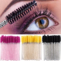 disposable crystal eyelash brush mascara wands applicator diamond eye lash eyebrow brushes eyelash extension women makeup tools