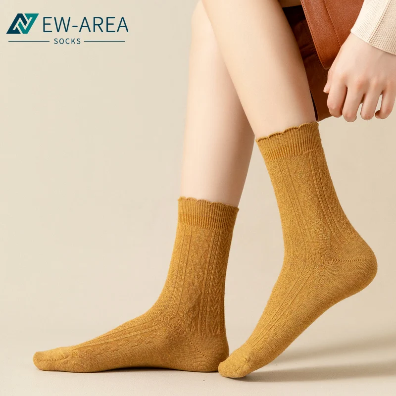 

5 Pairs/bag Stockings Daily Basic Cotton Blends Women Socks Colourful Sports Classic Christmas New In Girls Spring Autumn