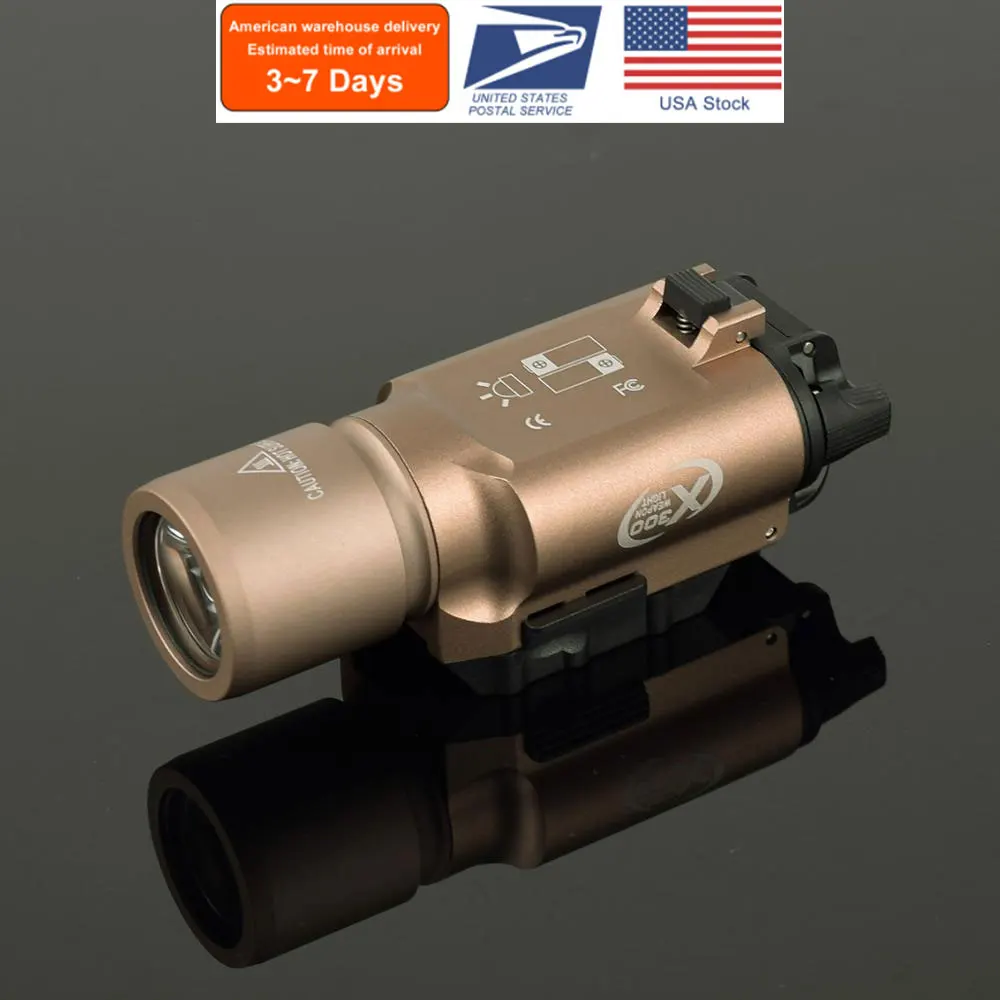 US Warehouse X300U X300 Tactical Flashlight White LED Pistol