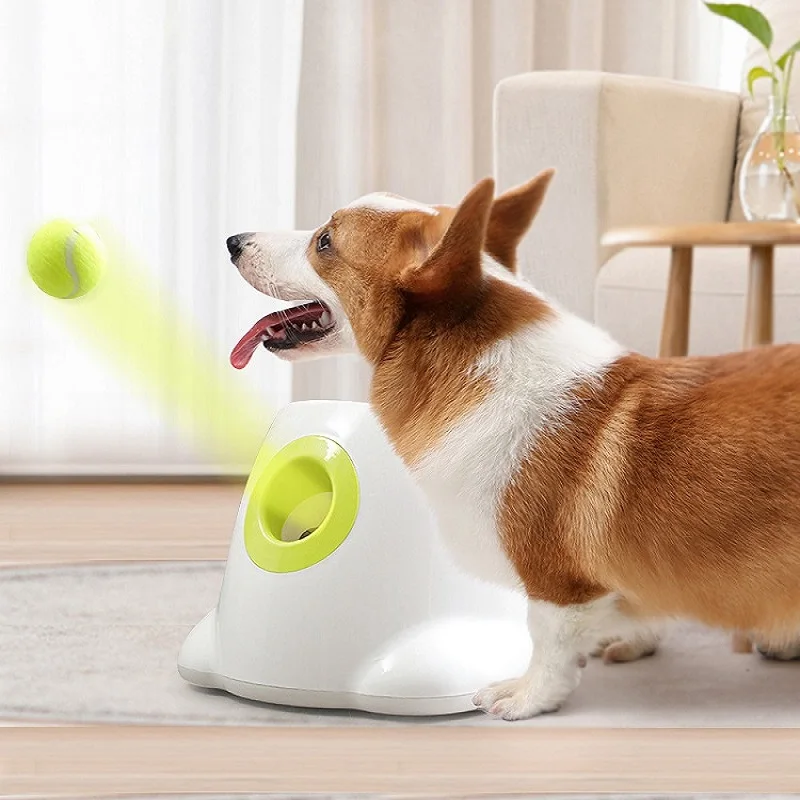 

Automatic Pet Feeder Interactive Take Tennis Launcher Dog Training Toy Pet Ball Throwing Machine Dog Accessories Dog Toy