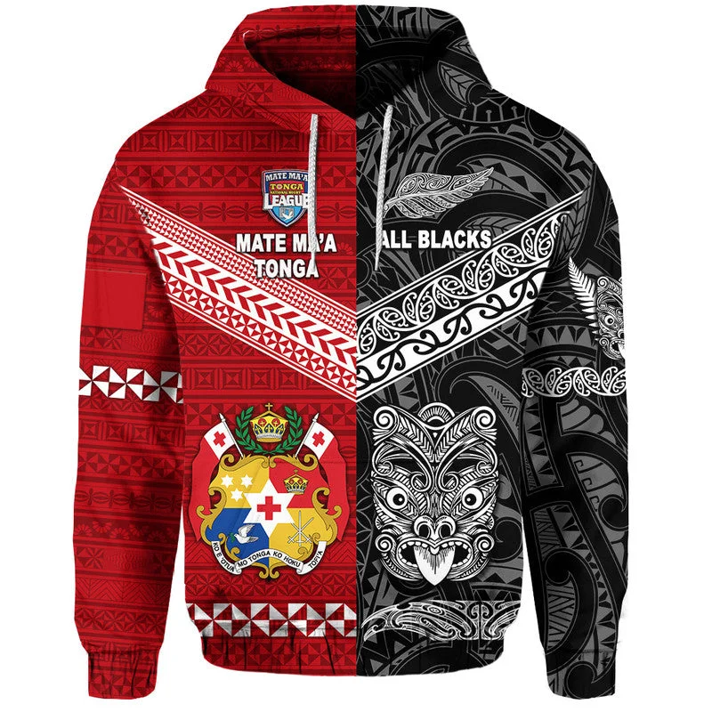 

Mate Ma a Tonga Ngatu New Zealand Maori All Black Aboriginal Rugby 3D Printed Hoodie Man Pullover Tracksuit Outwar Casual