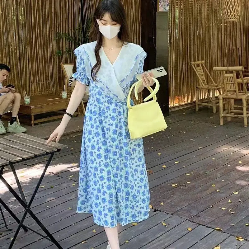 

Повседневные высокие платья с французским принтом, шикарное вечернее женское платье, одежда в стиле бохо, длинное винтажное праздничное пл...