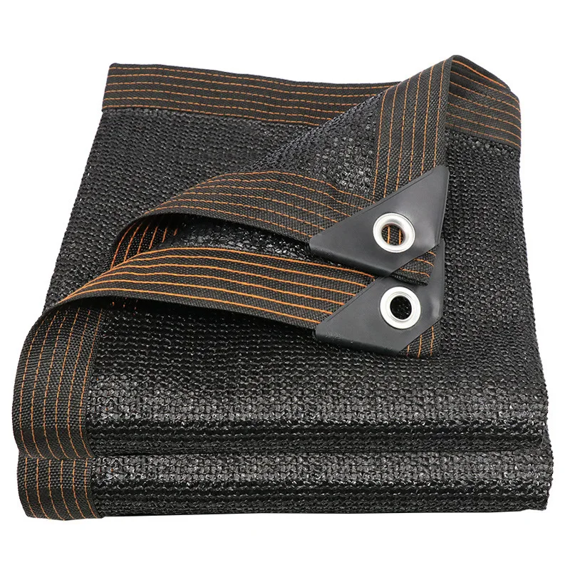 Простая в установке черная Солнцезащитная сетка для балконов дворов и бассейнов