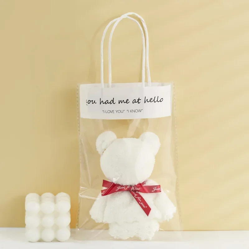 

HARKO Бархатное полотенце с медведем coral