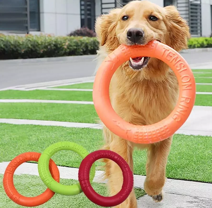 

NEW2022 Pet Flying Discs EVA Dog Training Ring Puller Resistant Bite Floating Toy Puppy Outdoor Interactive Game Playing Product