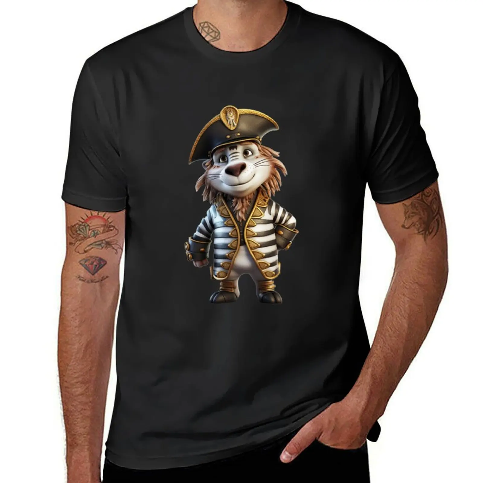 Футболка Kawaii Zebra Pirate хлопковая мужская