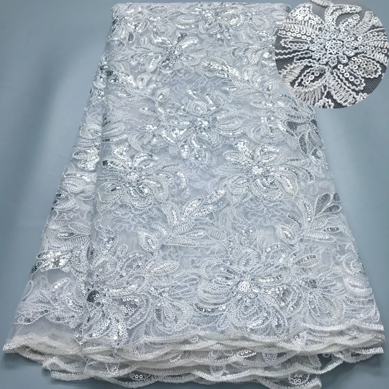 Женское платье с блестками и вышивкой французское кружевное модель A3948 2024