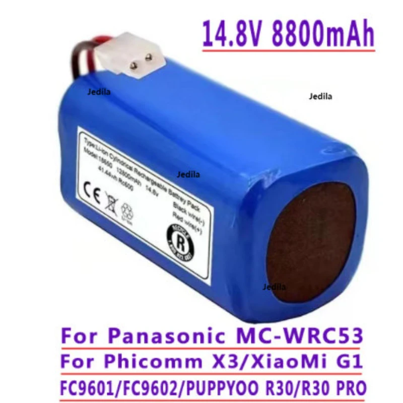 

Original 14.8V8800mAh for Mijia G1 MC-WRC53 X3 FC9601 FC9602 Portable spare parts Stable output does not jam