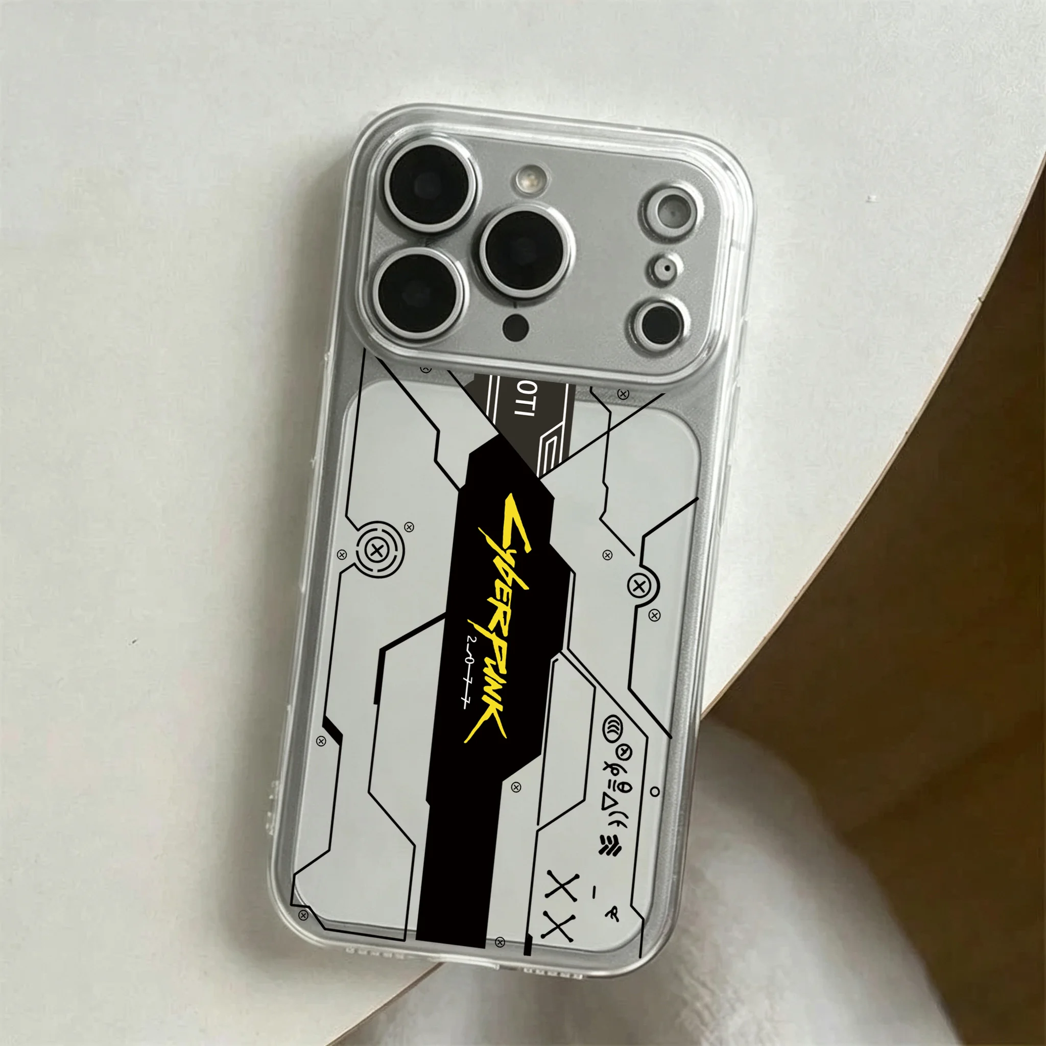 Фото Чехол для телефона для iPhone 18 17e 17 16 16e 15 14 13 12 11 Mini Pro Max X XR XSMax 7 8 Air Plus Прозрачный Аниме C-Cyberpunks Cool №3