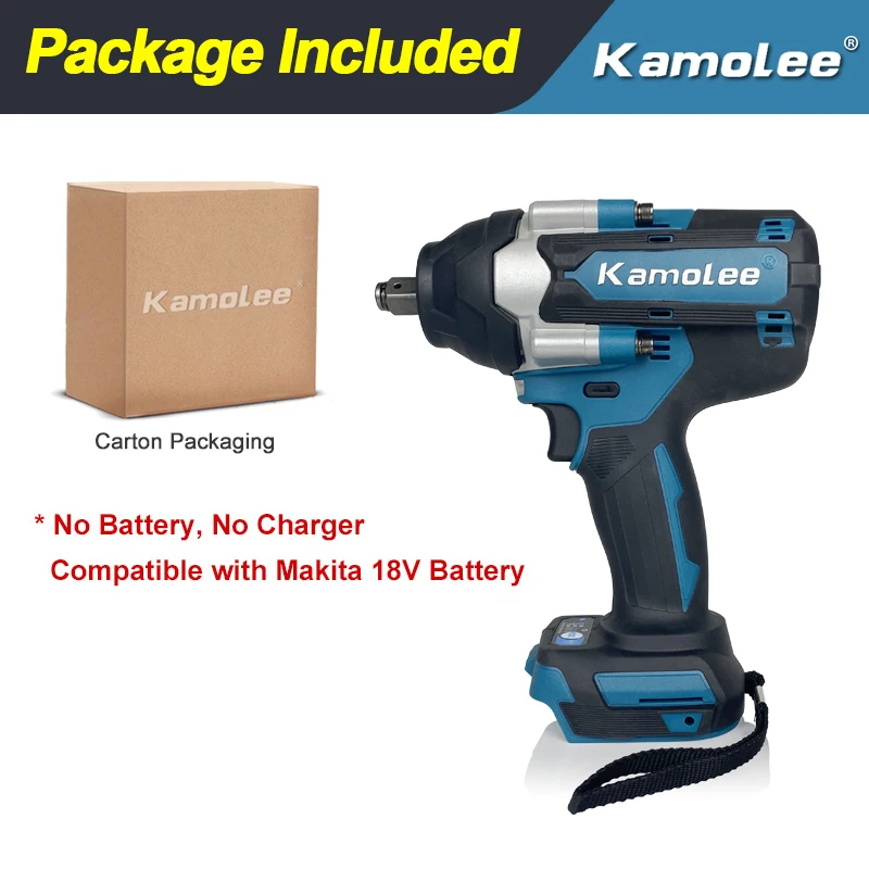 

Электрический ударный гайковерт Kamolee DTW700 1800 Н.М