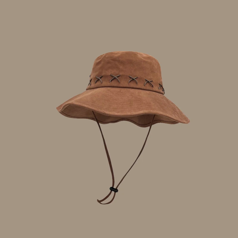 Шляпа в ковбойском стиле женская Солнцезащитная шляпа с широкими полями