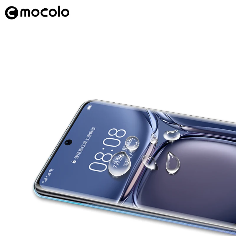 Ceny Dla Huawei P50 Pro Ochraniacz Ekranu Mocolo Pełny Płynny Klej Szkło Hartowane UV Dla Huawei P50 Pro Ochraniacz Ekranu