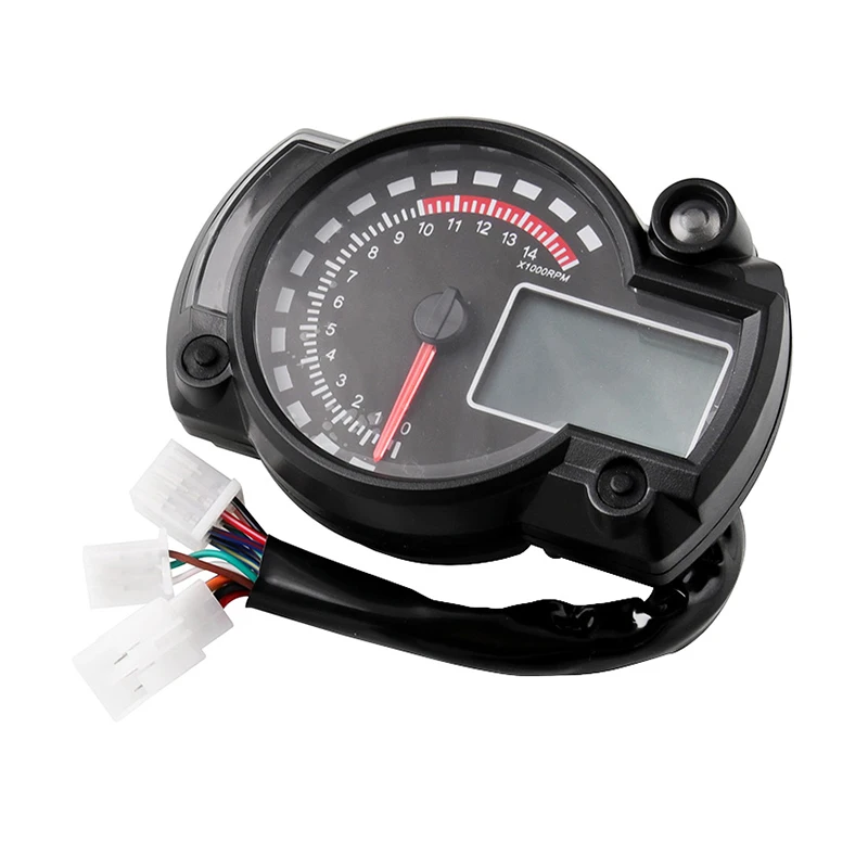 

Universal Motorcycle Speedometer LCD Glow Digit 15000rpm Gauge Tachometer Odometer Instrument Replacement Motorcycle Accessories