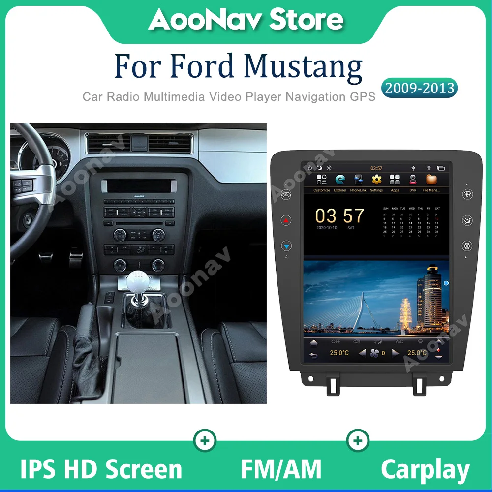 

Автомобильный видеоплеер с Android экраном для FORD Mustang 2009, 2010, 2011, 2012, 2013, GPS-навигация, мультимедийный Головной блок, автомобильная аудиосистема
