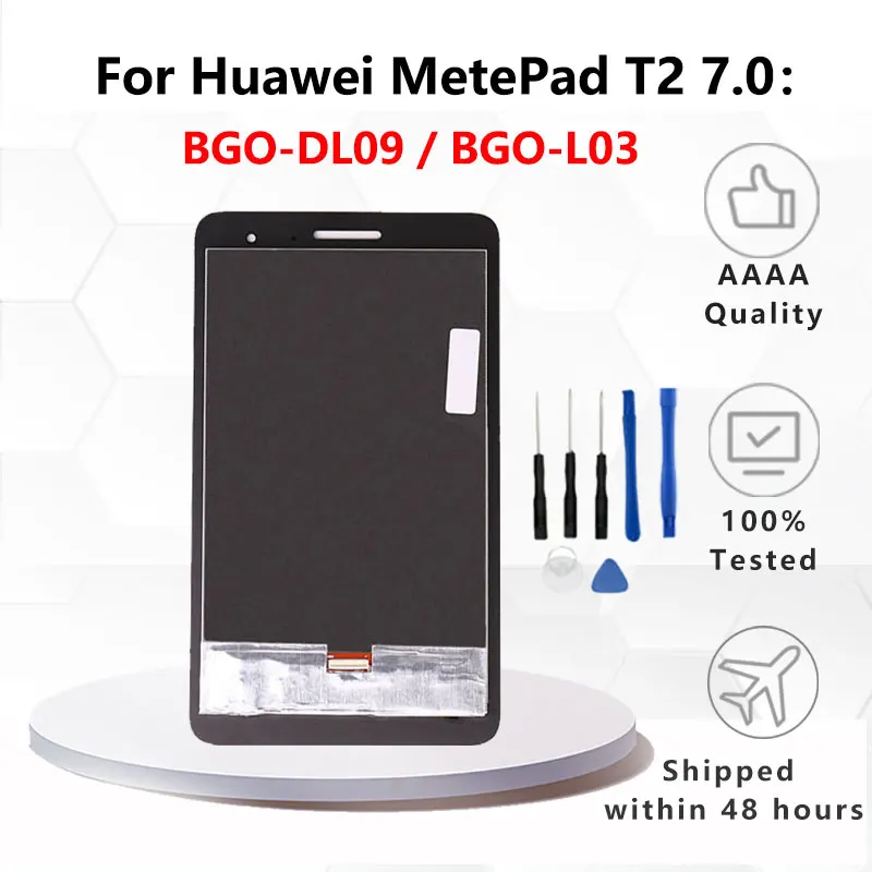 

New For Huawei MediaPad T2 7.0 LTE BGO-DL09 BGO-L03 BGO-L03A LCD Display and with Touch Screen Digitizer Assembly + tools