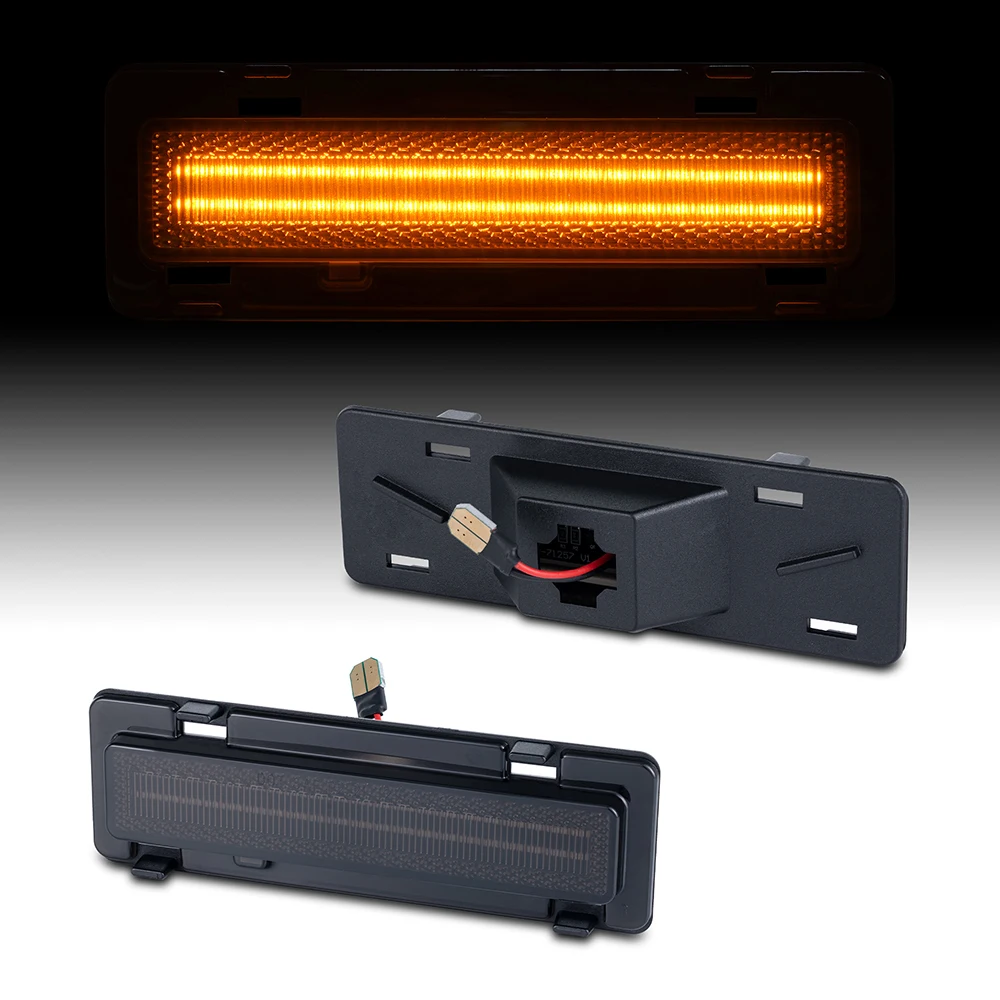 

2 шт. светодиодные боковые габаритные огни переднего бампера для Chevrolet Chevy Camaro Pontiac Firebird 1982-1992, указатели поворота, автомобильные аксессуары