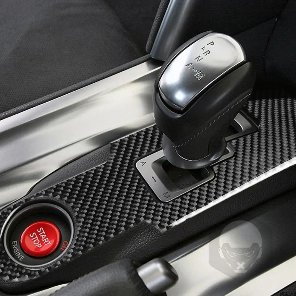

Gear Panel Decorative Stickers Carbon Fiber Pattern Waterproof Left Right Driving Universal Compatible For Nissan Gtr R35