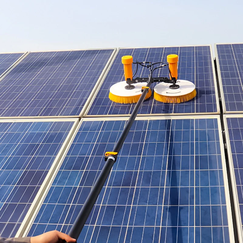 

Solar Panel Cleaning Pressure Washer Robot Brush De Limpieza Para El Panel Solar Cepillo De Limpieza Roller Brush