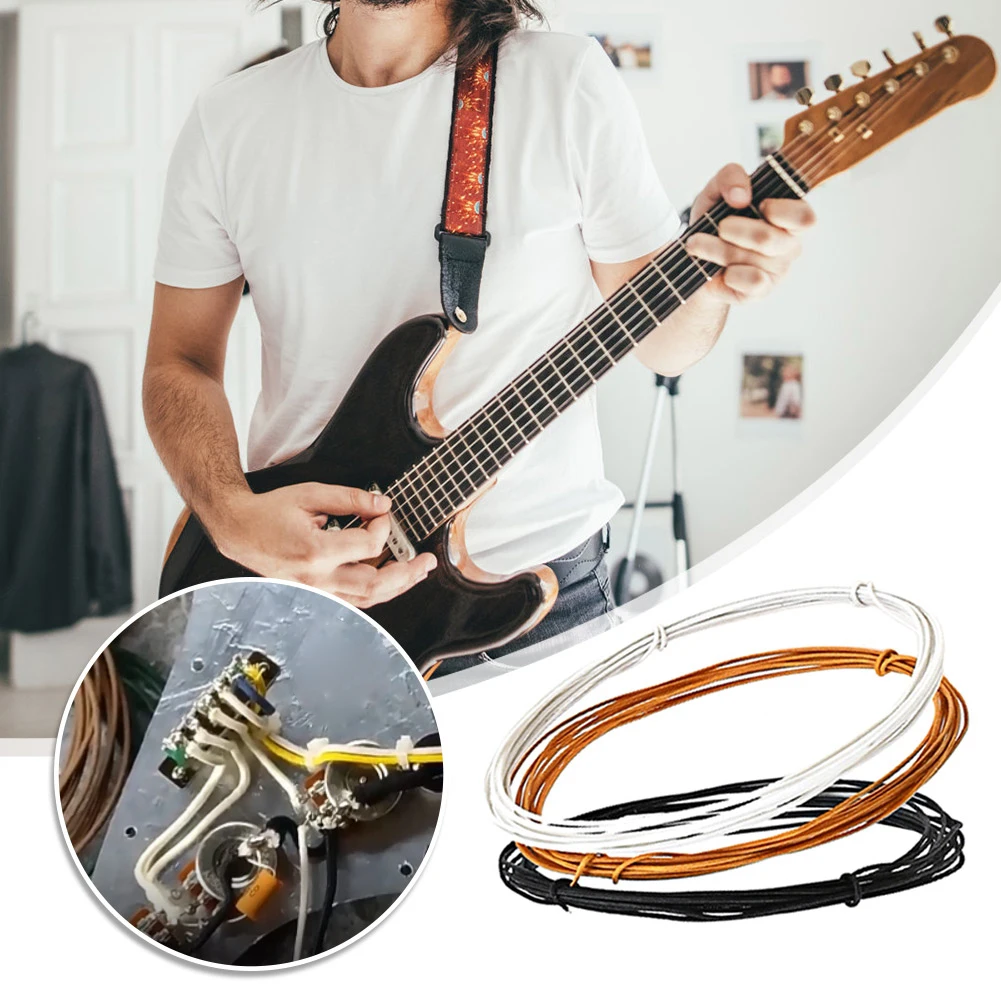 

Гитарный кабель 3 шт., многофункциональный кабель для захвата гитары, оплетка с проволокой, хлопковый провод для электрогитары, аксессуары д...