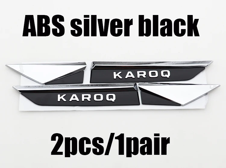 2pcs/1pair ABS Car Fender side sticker Rear Bumper tail door trunk car rear Emblem styling Accessories For Skoda |