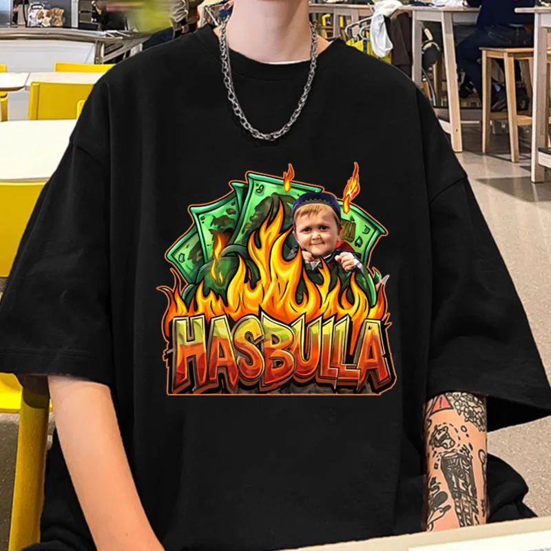 Футболка Hasbulla Magomedov мужские и женские футболки с рисунком Киндстани блоггеров