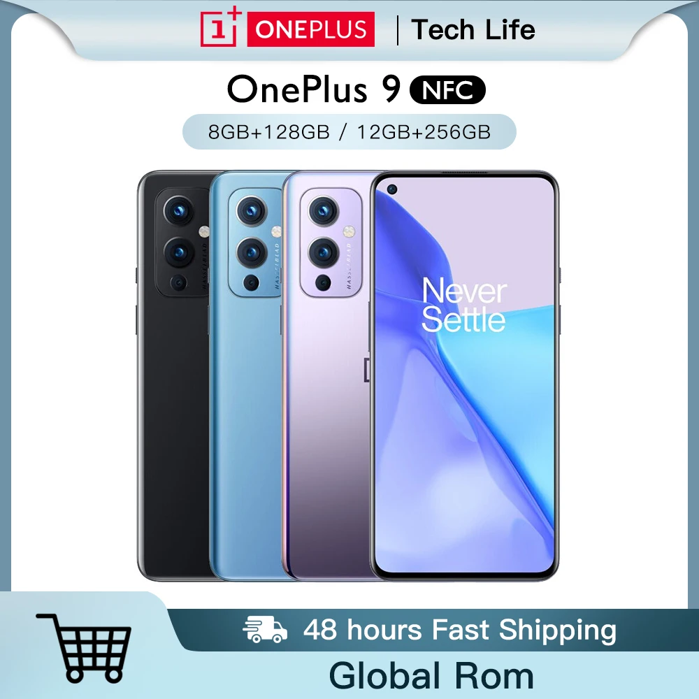 Смартфон OnePlus 9 телефон с глобальной прошивкой NFC Snapdragon 888 6 5 дюйма 120 Гц жидкий